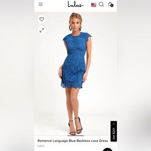 Lulus Blue Dress